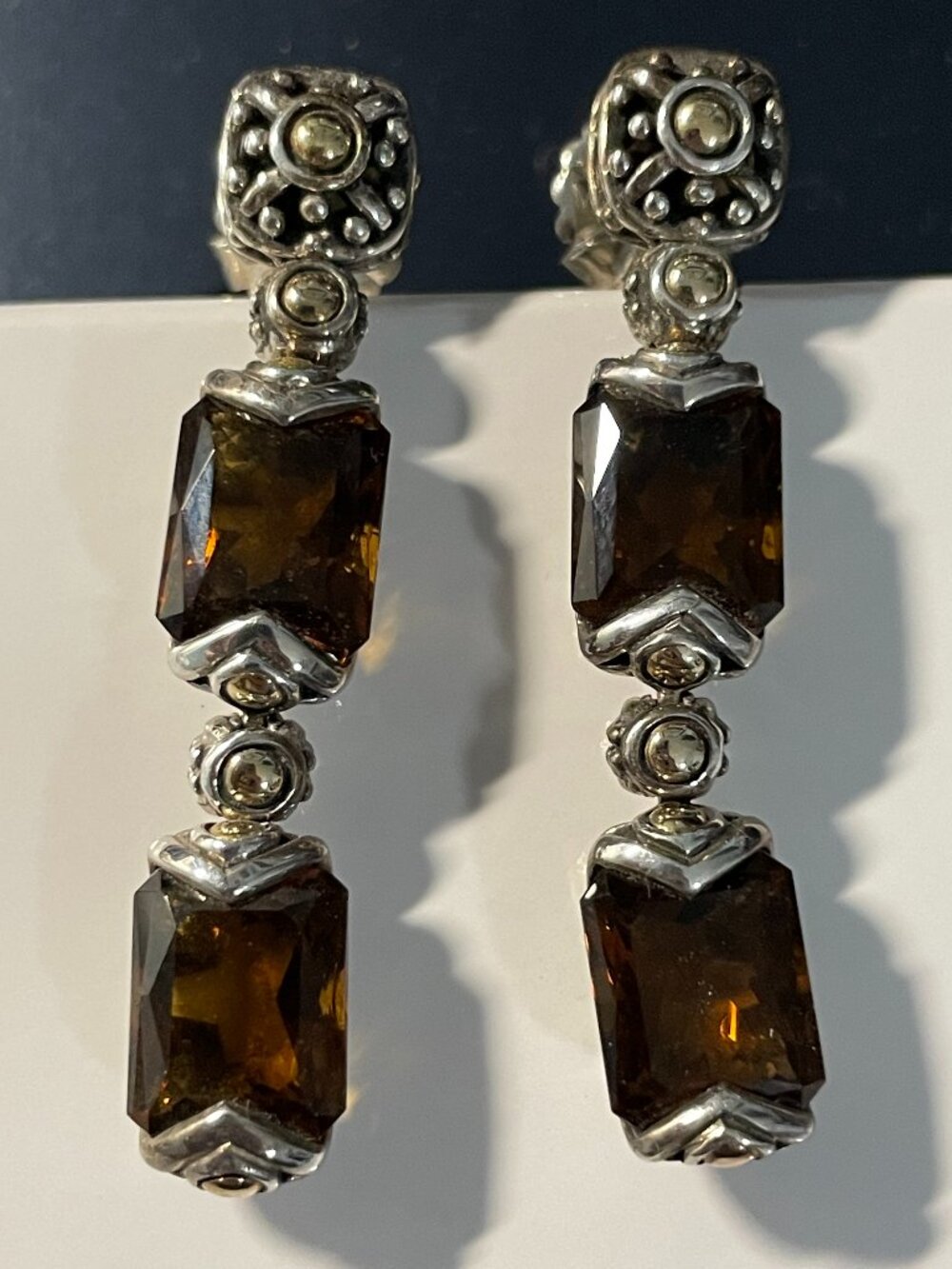 JOHN HARDY EARRINGS 18K 925